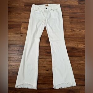 Driftwood size 28 Eva boot crop Jean white